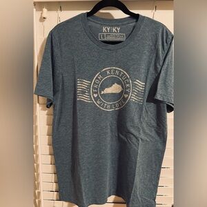 Kentucky Graphic T-Shirt - Blue Super soft Tri blend material Size Large